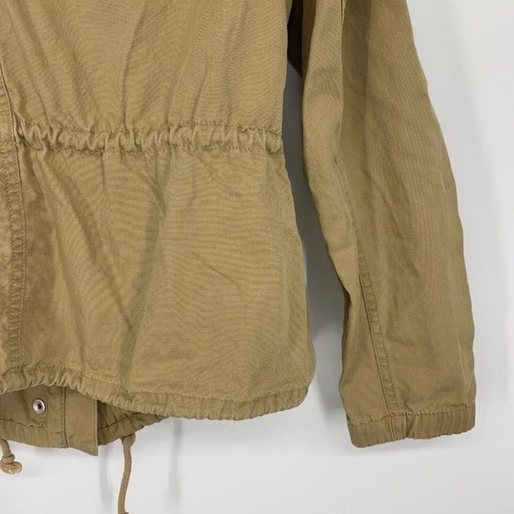 Old Navy Utility Jacket Khaki Tan Zip Button Front Pockets - Picture 12 of 12